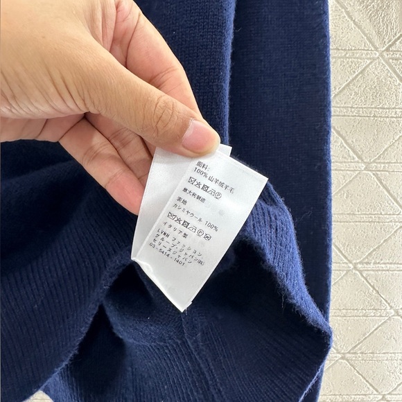 Celine Crochet Crew Neck Knit Button-Down Cardigan - Picture 4 of 5